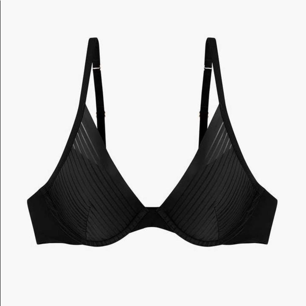 ThirdLove Seamless Stripe Plunge Bra 32F / 32DDD